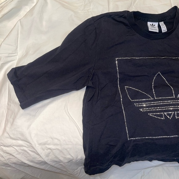 Rhinestone Logo Adidas T-Shirt - Picture 4 of 6